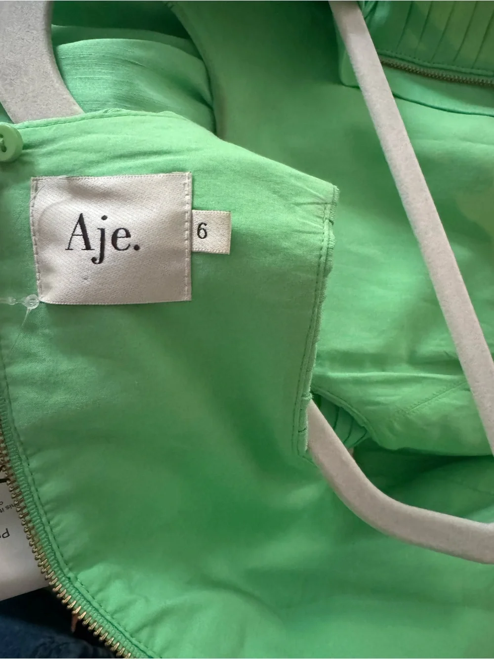 Aje Mint Green Cutout Mini Dress